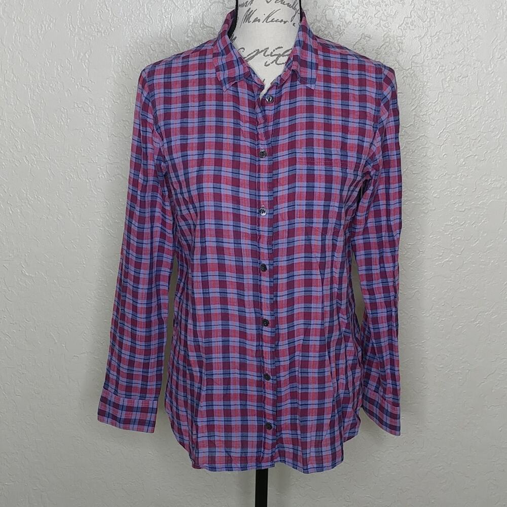 J. Crew‎ Plaid Shirt Boy Fit Size 6